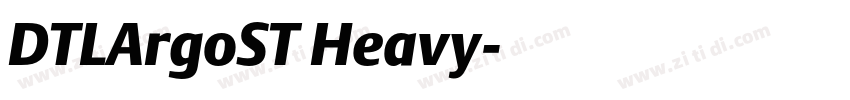 DTLArgoST Heavy字体转换